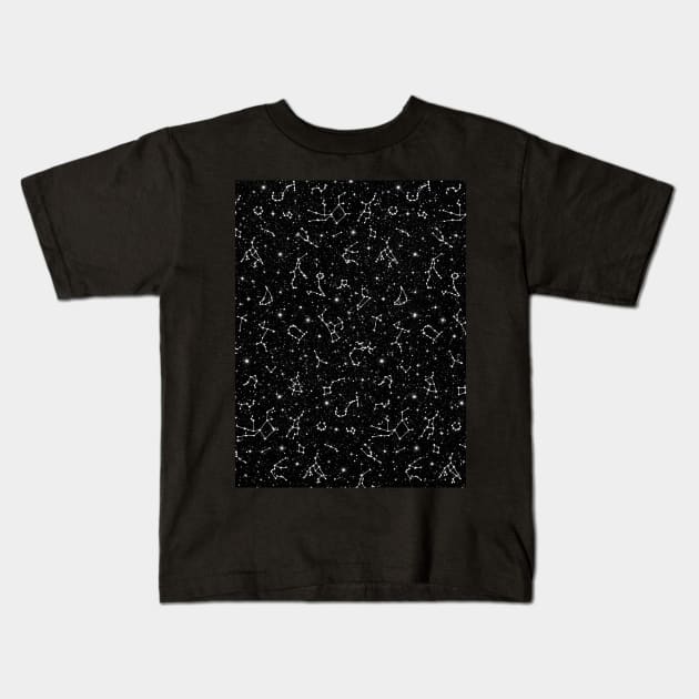 Constellations Kids T-Shirt by hxrtsy